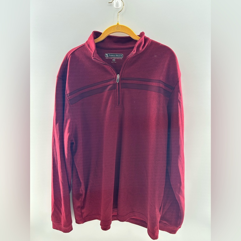 Pebble Beach‎ Men's Burgundy Dry Lux Top Size XL